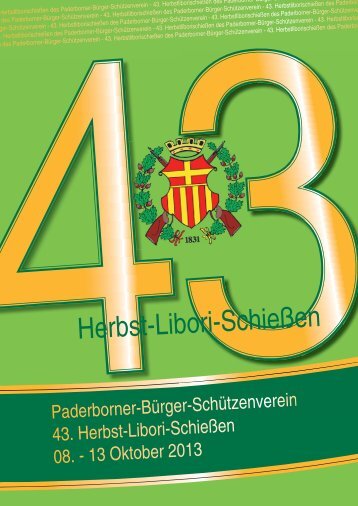Herbst-Libori-Schießen - Paderborner-Bürger-Schützenverein