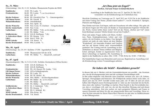 Kirchenblatt - Evangelisch-Lutherischer Kirchkreis Jena
