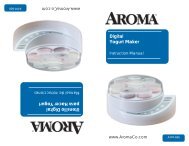 AYM-606 Digital Yogurt Maker -- Instruction Manual - Aroma ...