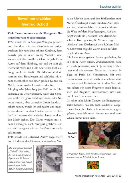 Weinbergblätte April - Juni 2013 - Wohlfahrtswerk für Baden ...