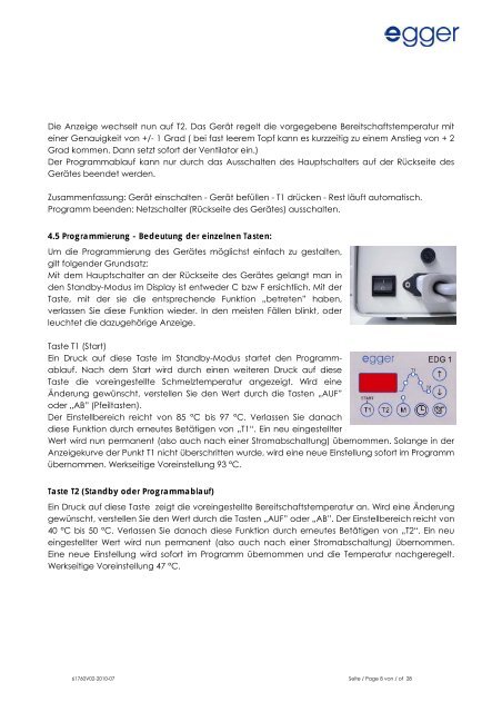 Betriebsanleitung Dubliergerät EDG 1 - Battery Benelux