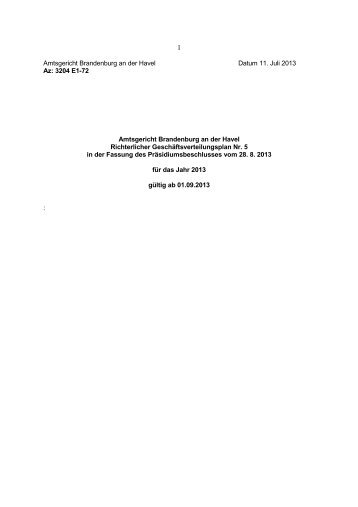 3204E1-72 GV-plan Nr. 5 zum 1.9.2013 - Amtsgericht Brandenburg ...