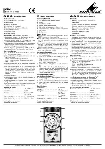 QM-1/A4 (M) - Monacor