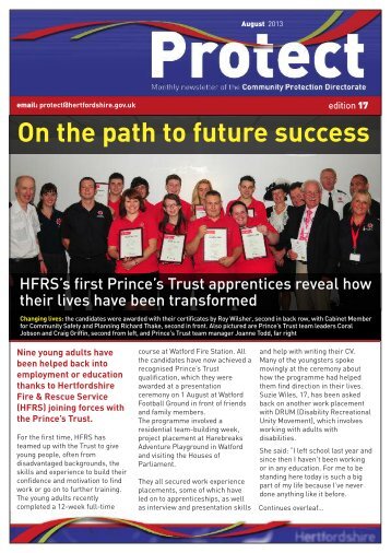 On the path to future success - Hertfordshire County Council