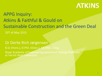 Atkins - Construction Industry Council