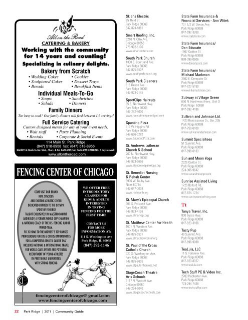 2011 Park Ridge Community Guide - Communities - Pioneer Press