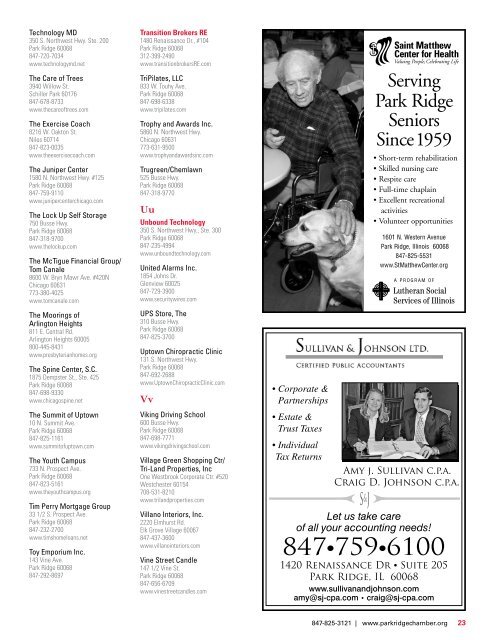 2011 Park Ridge Community Guide - Communities - Pioneer Press