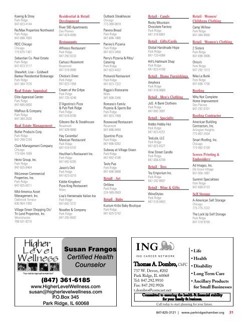 2011 Park Ridge Community Guide - Communities - Pioneer Press