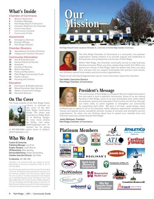 2011 Park Ridge Community Guide - Communities - Pioneer Press