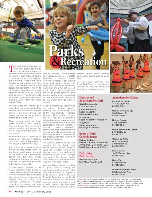 2011 Park Ridge Community Guide - Communities - Pioneer Press