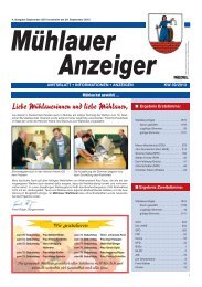 Mühlauer Anzeiger vom 24.09.13 - Mühlau in Sachsen