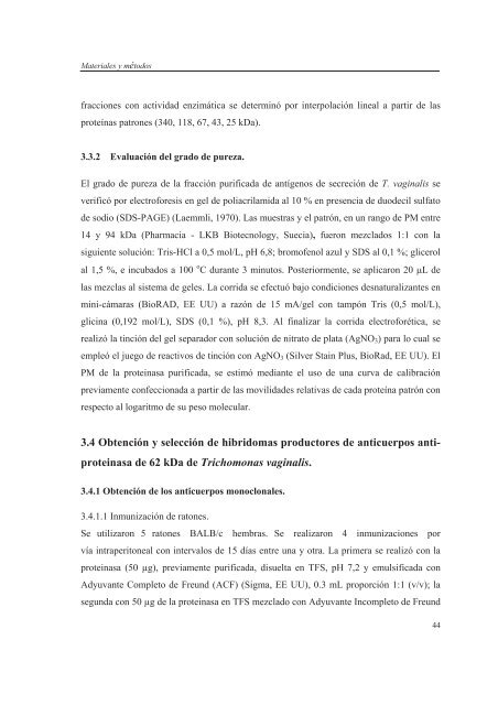 Evaluación de la inmunogenicidad y la capacidad protectora de la ...