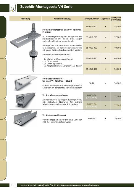 Solarwärme mit System - RSF SOLAR