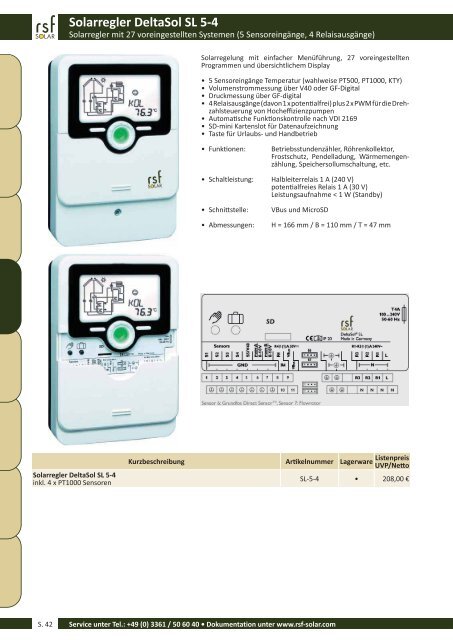 Solarwärme mit System - RSF SOLAR