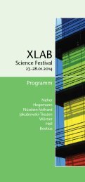 Science Festival Programm - XLAB