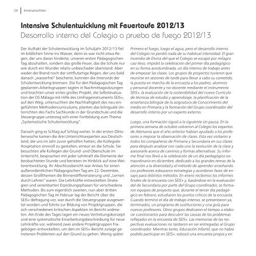 Jahrbuch 2013 Anuario 2013 - Colegio Alemán „Juan Hoffmann“