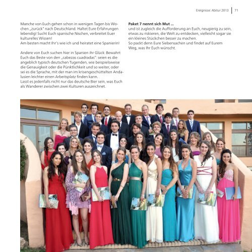 Jahrbuch 2013 Anuario 2013 - Colegio Alemán „Juan Hoffmann“