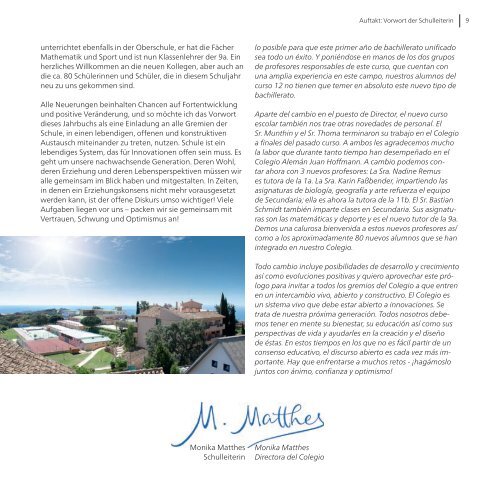Jahrbuch 2013 Anuario 2013 - Colegio Alemán „Juan Hoffmann“