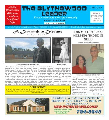 the blythewood leader