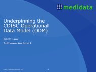 Underpinning the CDISC Operational Data Model ... - PhUSE Wiki