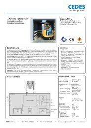 Beschreibung Blockschaltbild cegard/Lift LI Merkmale ... - Cedes.com