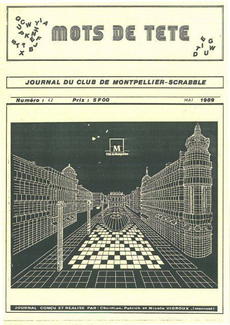 Mots de Tête n°42 (mai 1989) - Montpellier Scrabble
