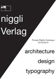 design typography architecture - Niggli Verlag