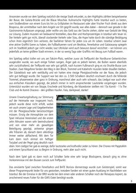 Termine - Ultras Gelsenkirchen