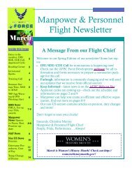 Manpower & Personnel Flight Newsletter - Ramstein Air Base