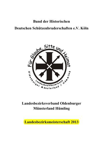 Bund der Historischen Deutschen Schützenbruderschaften e.V. Köln ...