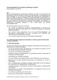 Fahrradkonzeption des Bezirksamtes Lichtenberg von Berlin - firmaris