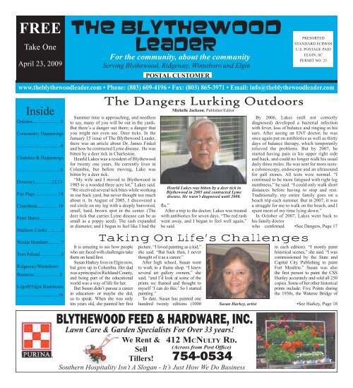 Advertise With The Blythewood Leader!
