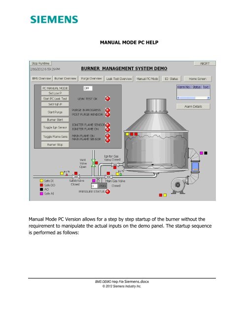 BMS Demo Help File - Siemens Industry, Inc.