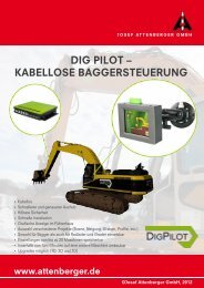 DigPilot - Kabellose Baggersteuerung - Attenberger GmbH