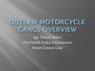 Outlaw Motorcycle Gangs (OMG) - Fort Smith Police Department