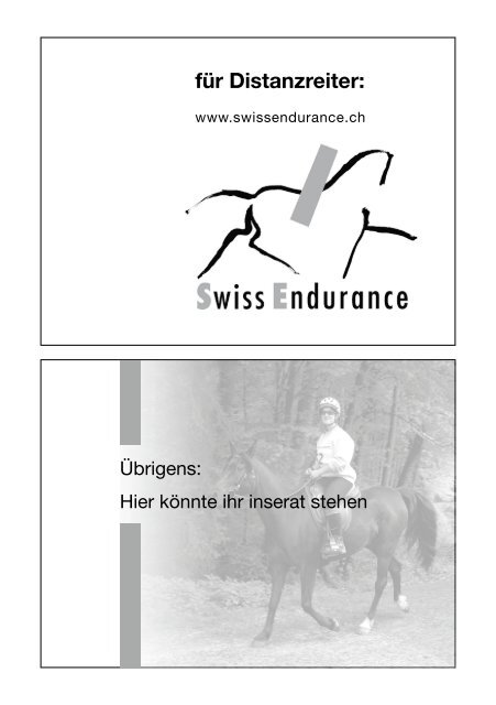 Nr. 4 | 2008 - bei swissendurance.ch!