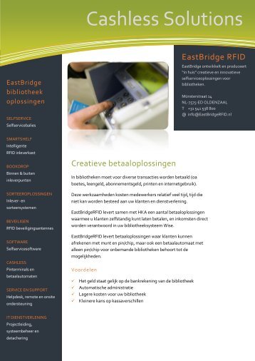 Bekijk de folder - EastBridge RFID