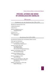 epochen, autoren und werke im chronologischen überblick