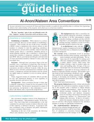 Al-Anon/Alateen Area Conventions