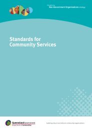 Standards for Community Services - Department of Communities ...
