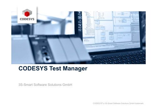 CODESYS Test Manager - CODESYS Users' Conference