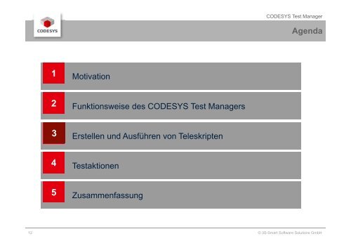 CODESYS Test Manager - CODESYS Users' Conference