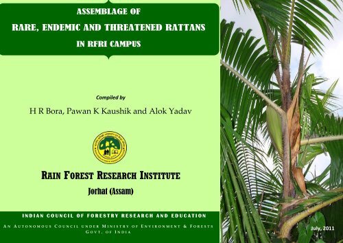 RAIN FOREST RESEARCH INSTITUTE - Indian Council of Forestry ...