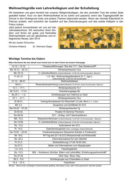 3. Elternrundbrief - Gymnasium Geretsried