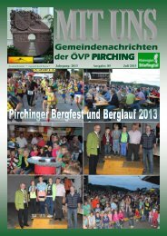 MIT UNS Juli 2013 - in der Gemeinde Pirching/Traubenberg