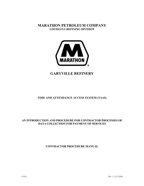 marathon petroleum company garyville refinery - MPC's refinery ...