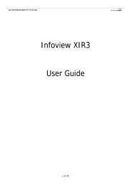 Infoview XIR3 User Guide