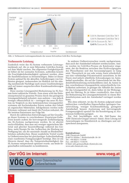 Heft 3/4 - Verein österreichischer Gießereifachleute