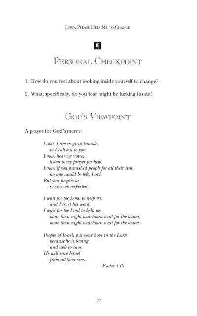 Lord, please help me to change - Judith Couchman