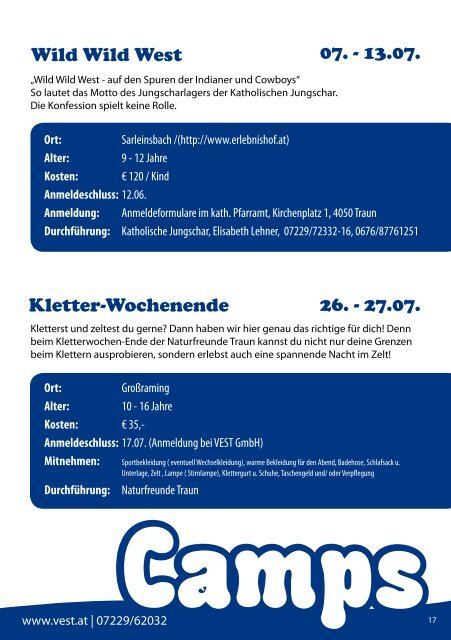 Sommerprogramm - verein isi